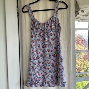 Reformation floral mini dress